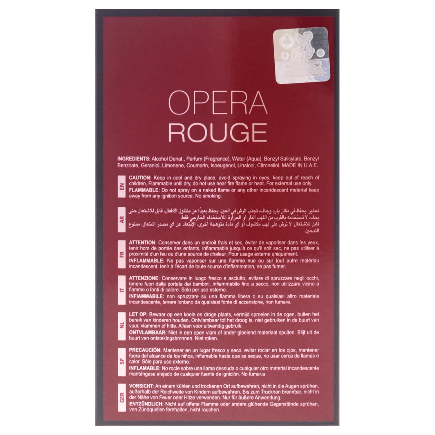 Maison Alhambra Opera Rouge 100ml